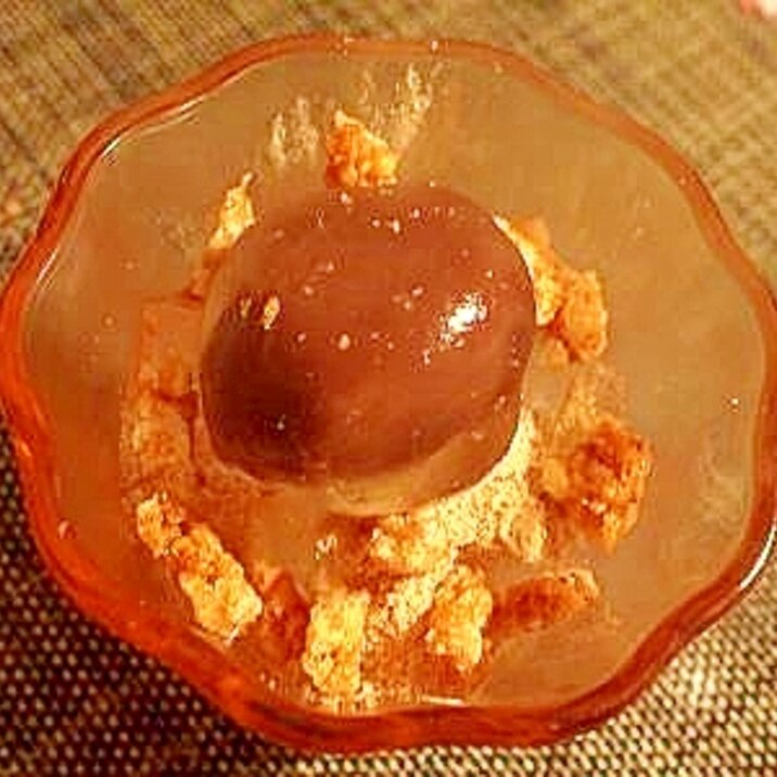 くずきり餅とおこげ煎餅 甘塩寒天デザート レシピ 作り方 By ブ 子 楽天レシピ